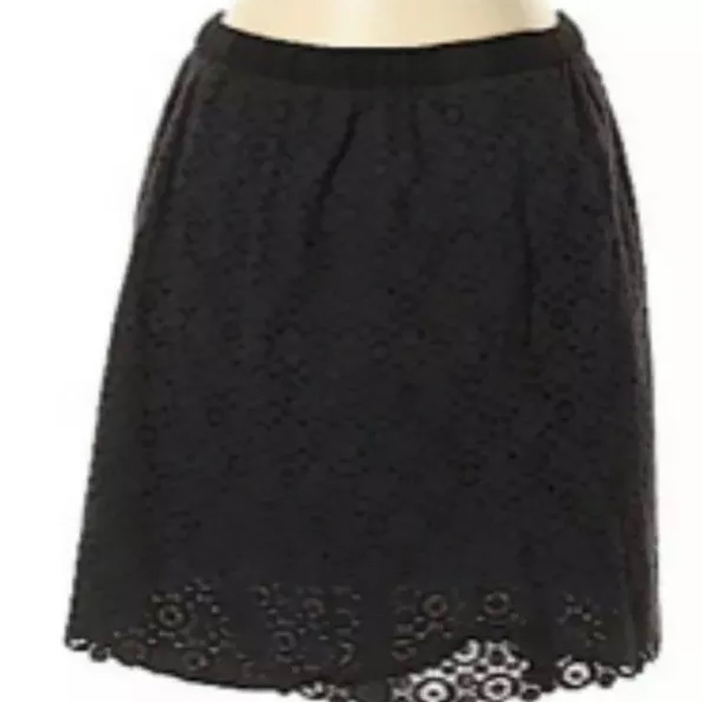 J.CREW Size 4 $98 ‘Lace cottage skirt’ In Dark Blue Color Sold Out at the store - Picture 2 of 5